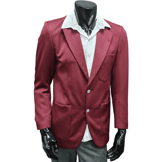 PLAIN SCHOOL BLAZER NO BADGE MAROON