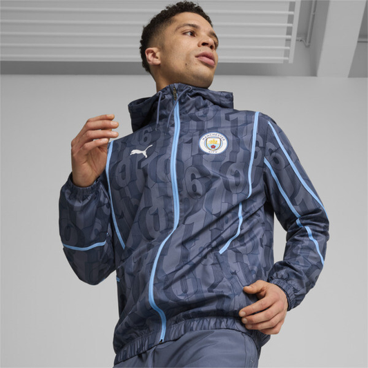 PUMA MANCHESTER CITY PRE-MATCH WOVEN JACKET 2024/25 MENS