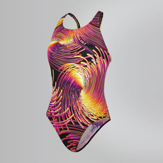 SPEEDO ASTROSTAR ALLOVER POWERBACK COSTUME LADIES