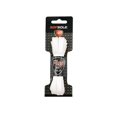 SOF-SOLE FLAT SHOE LACES 45'' WHITE