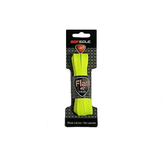 SOF-SOLE FLAT SHOE LACES 45'' YELLOW