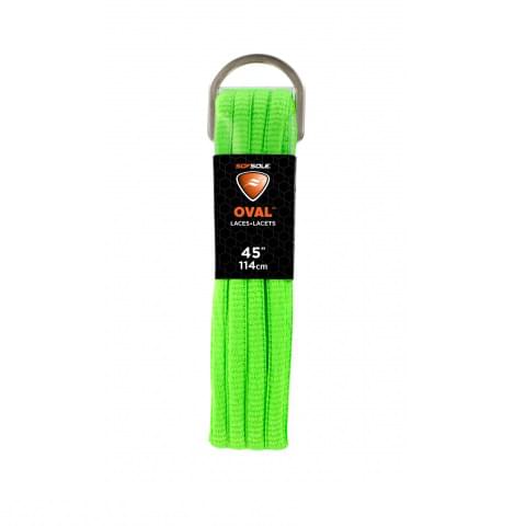 SOF-SOLE OVAL SHOE LACES 45'' NEON GREEN