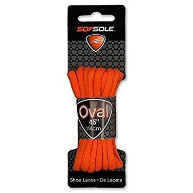 SOF-SOLE OVAL SHOE LACES 45'' NEON ORANGE