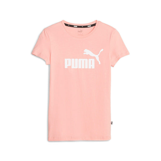 PUMA ESSENTIAL + METALLIC LOGO SHORT SLEEVE TEE LADIES