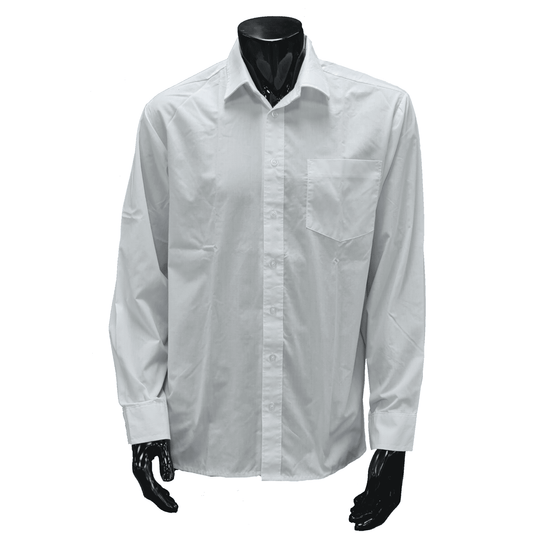 PRINCETON PLAIN WHITE SHOOL SHIRT LONG SLEEVE