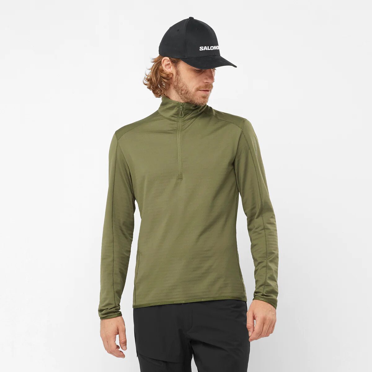 SALOMON ESSENTIAL LIGHTWARM HALF ZIP MID TOP MENS – Poobie Naidoo's