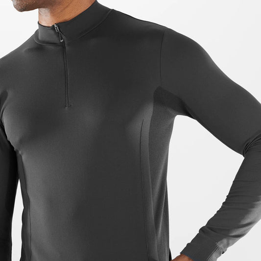 SALOMON EXPLORE SEAMLESS HALF ZIP MID TOP MENS