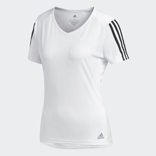 ADIDAS RUN 3 STRIPE TEE LADIES