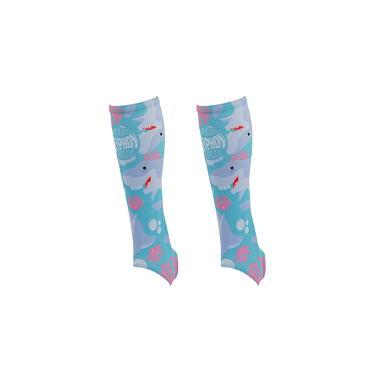 GRYPHON INNER / UNDER SOCKS SHARKS AQUA