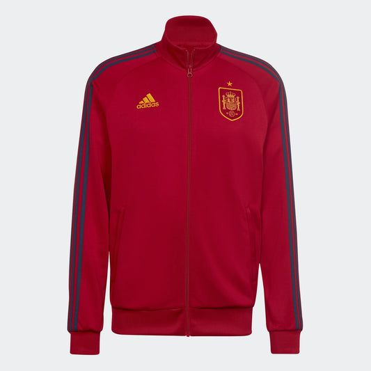ADIDAS SPAIN 3 STRIPE TRACK JACKET WORLD CUP 2022 MENS
