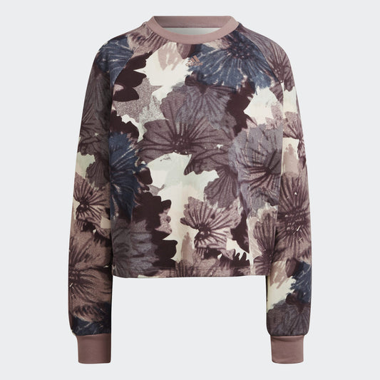 ADIDAS ALLOVER PRINT SWEATSHIRT LADIES