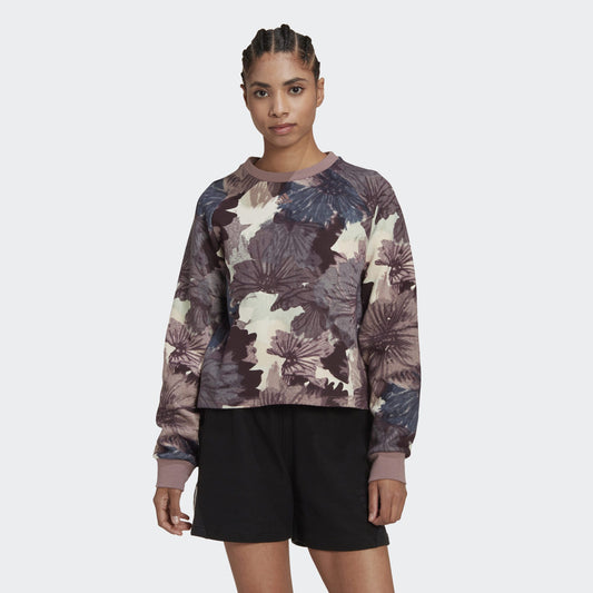 ADIDAS ALLOVER PRINT SWEATSHIRT LADIES