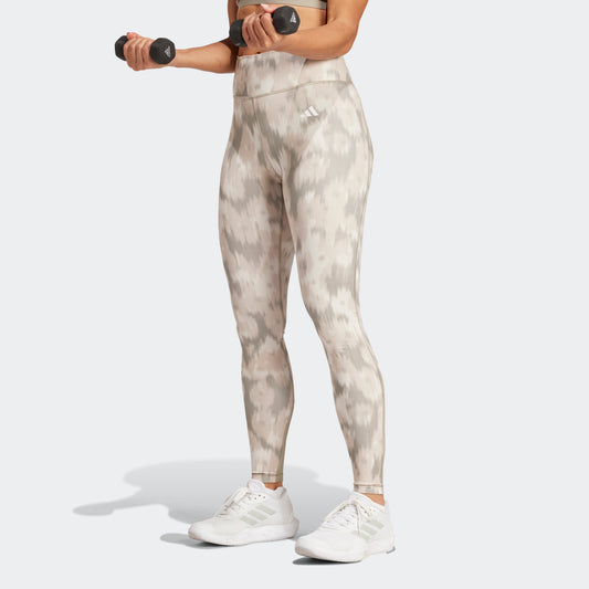 ADIDAS OPTIME ESSENTAIL ALL OVER PRINTED LEGGING TIGHTS LADIES