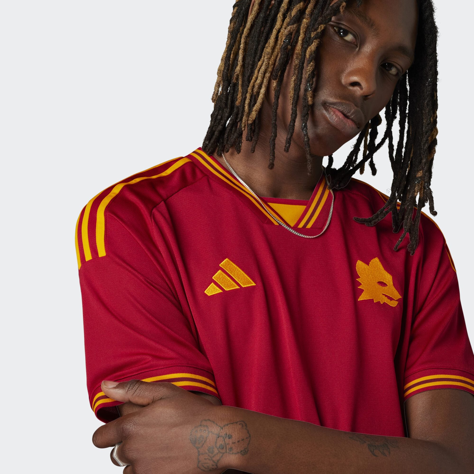 ADIDAS AS ROMA HOME REPLICA JERSEY 23/24 MENS – Poobie Naidoo's