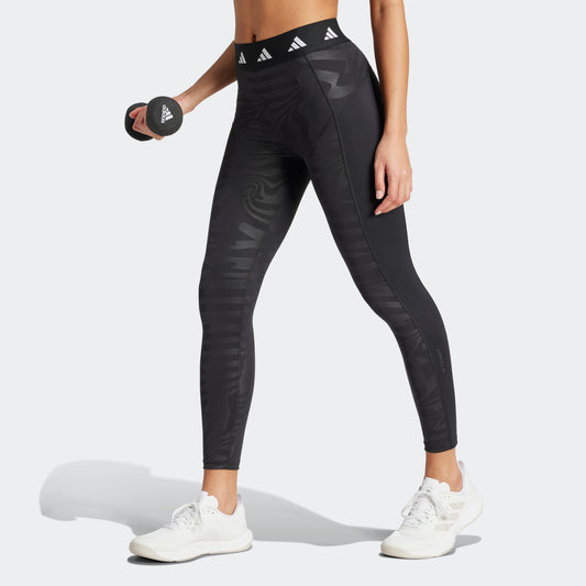 ADIDAS TECHFIT PRINTED 7/8 LEGGINGS TIGHTS LADIES