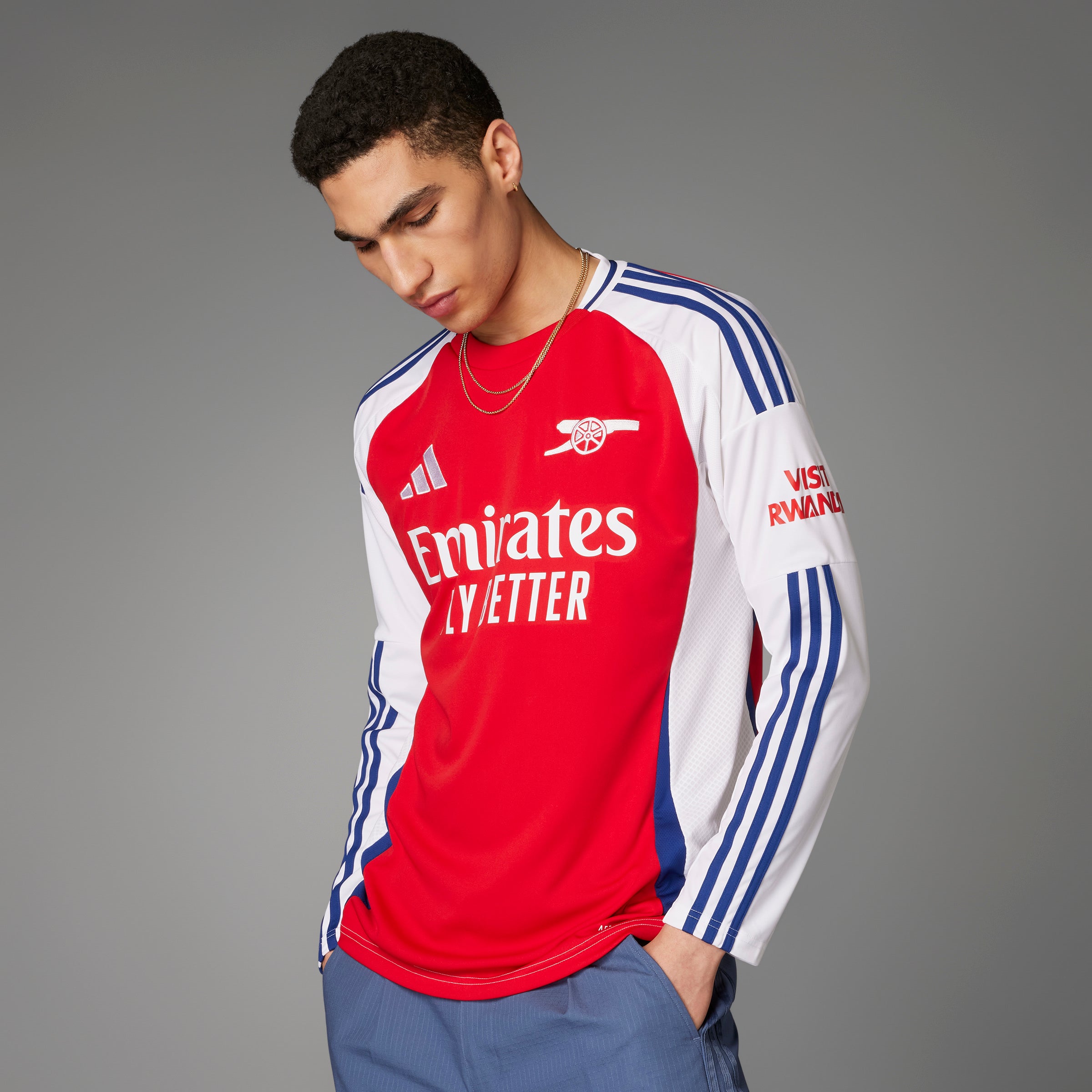 ADIDAS ARSENAL HOME REPLICA LONG SLEEVE JERSEY 24/25 MENS – Poobie