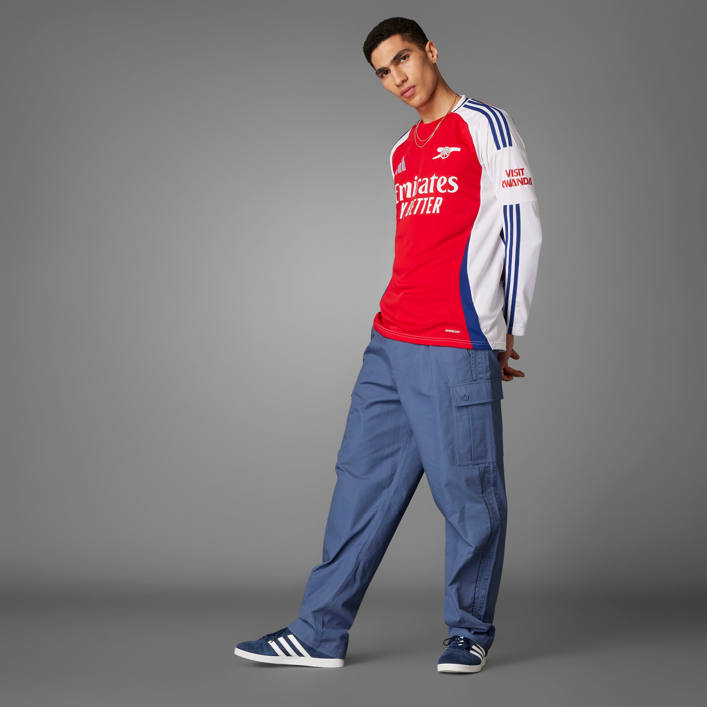 ADIDAS ARSENAL HOME REPLICA LONG SLEEVE JERSEY 24/25 MENS – Poobie