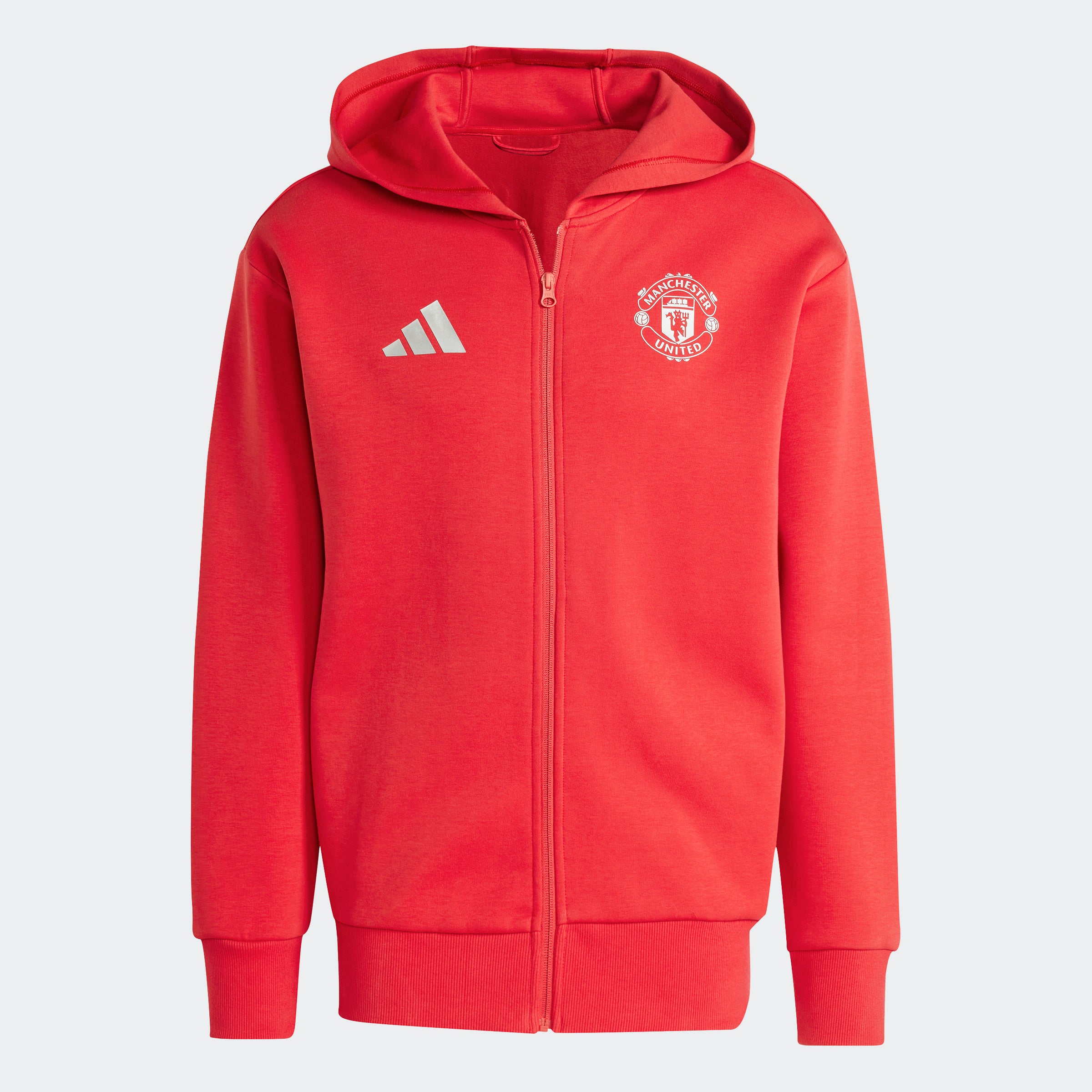 【レア☆MANCHESTER　UNITED】パーカー　OFFICIAL　赤　LL ADIDAS MANCHESTER UNITED ANTHEM HOODIE JACKET 24/25 MENS – Poobie