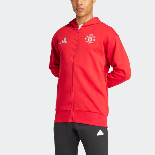 ADIDAS MANCHESTER UNITED ANTHEM HOODIE JACKET 24/25 MENS