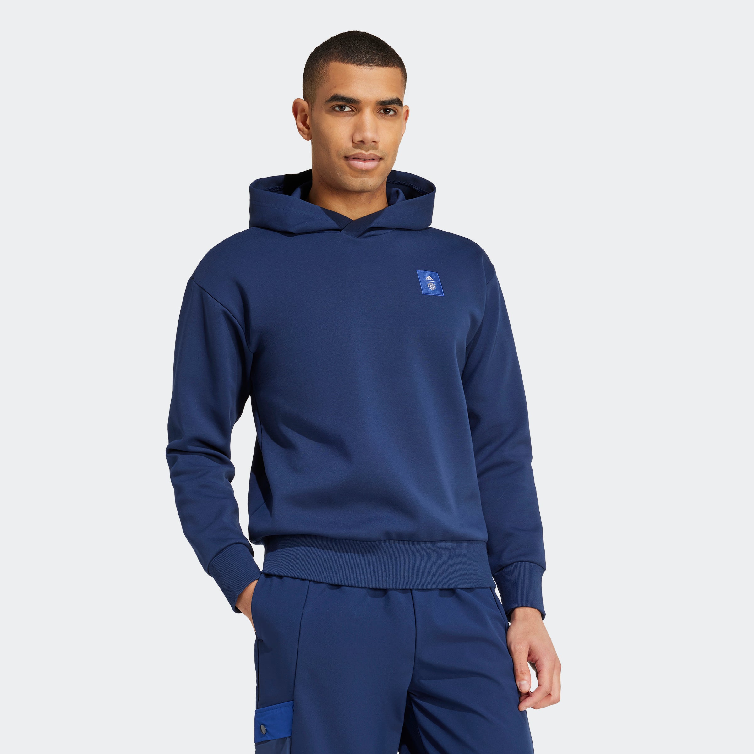 ADIDAS MANCHESTER UNITED SEASONAL DOUBLEKNIT HOODIE JACKET 24/25