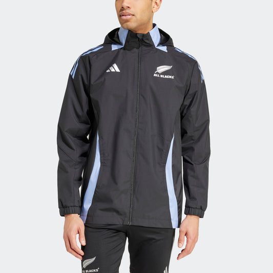 ADIDAS ALL BLACKS ALLWEATHER HOODIE JACKET MENS