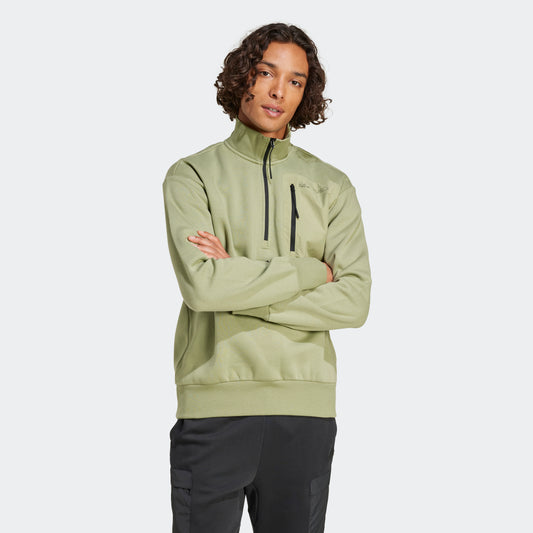 ADIDAS CITY ESCAPE FLEECE HALF ZIP JACKET MENS