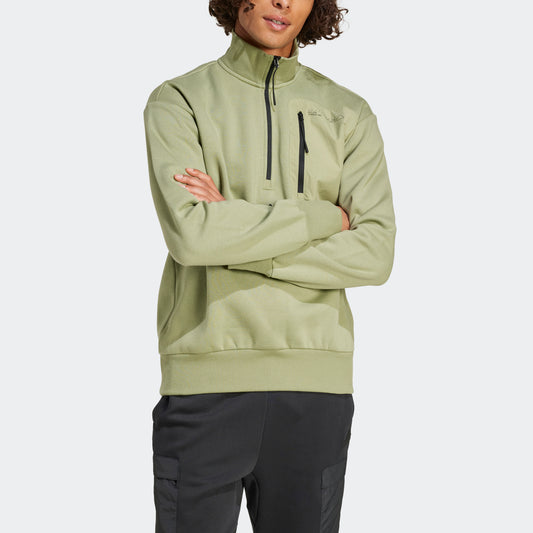 ADIDAS CITY ESCAPE FLEECE HALF ZIP JACKET MENS