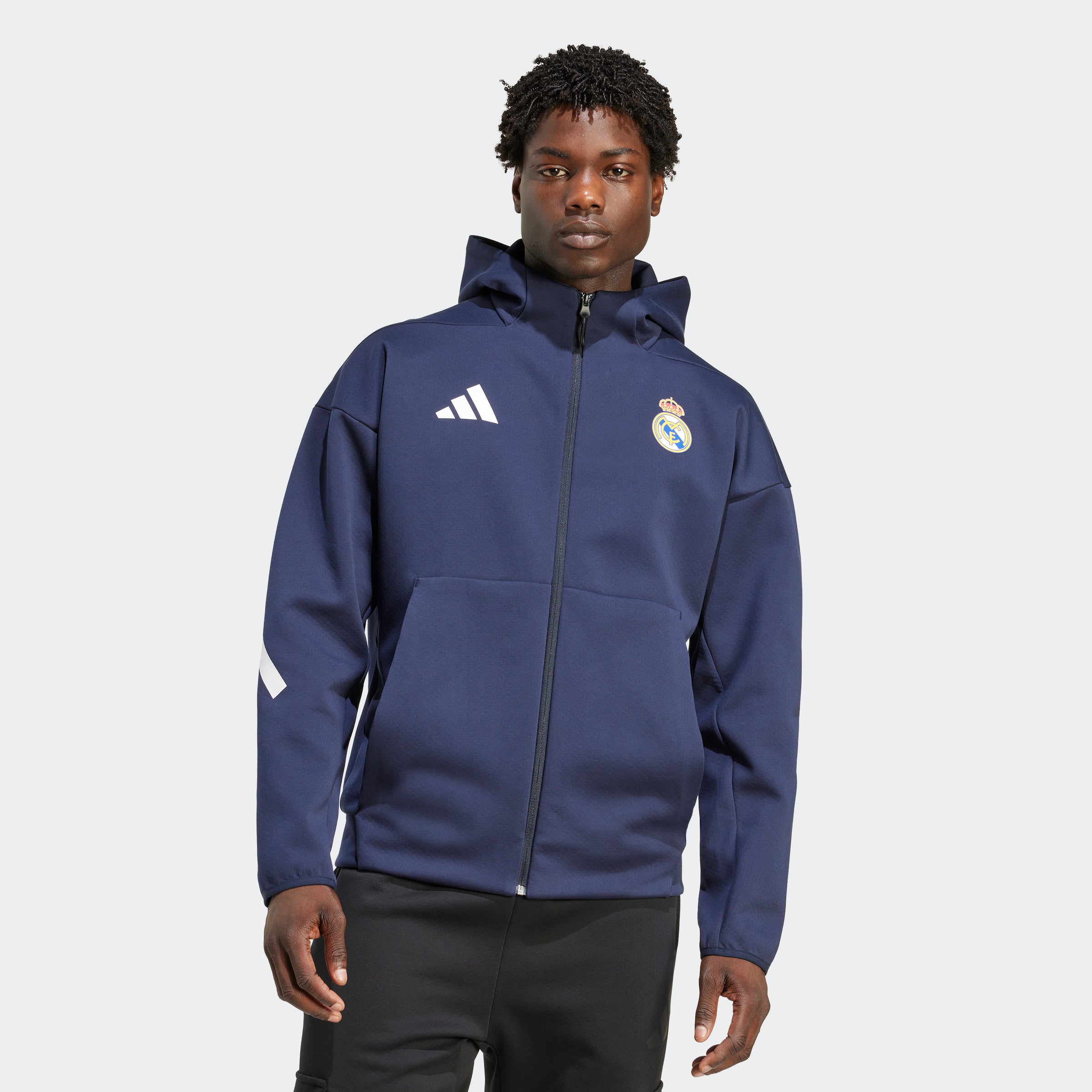 ADIDAS REAL MADRID ANTHEM HOODIE JACKET 25/26 MENS – Poobie Naidoo's