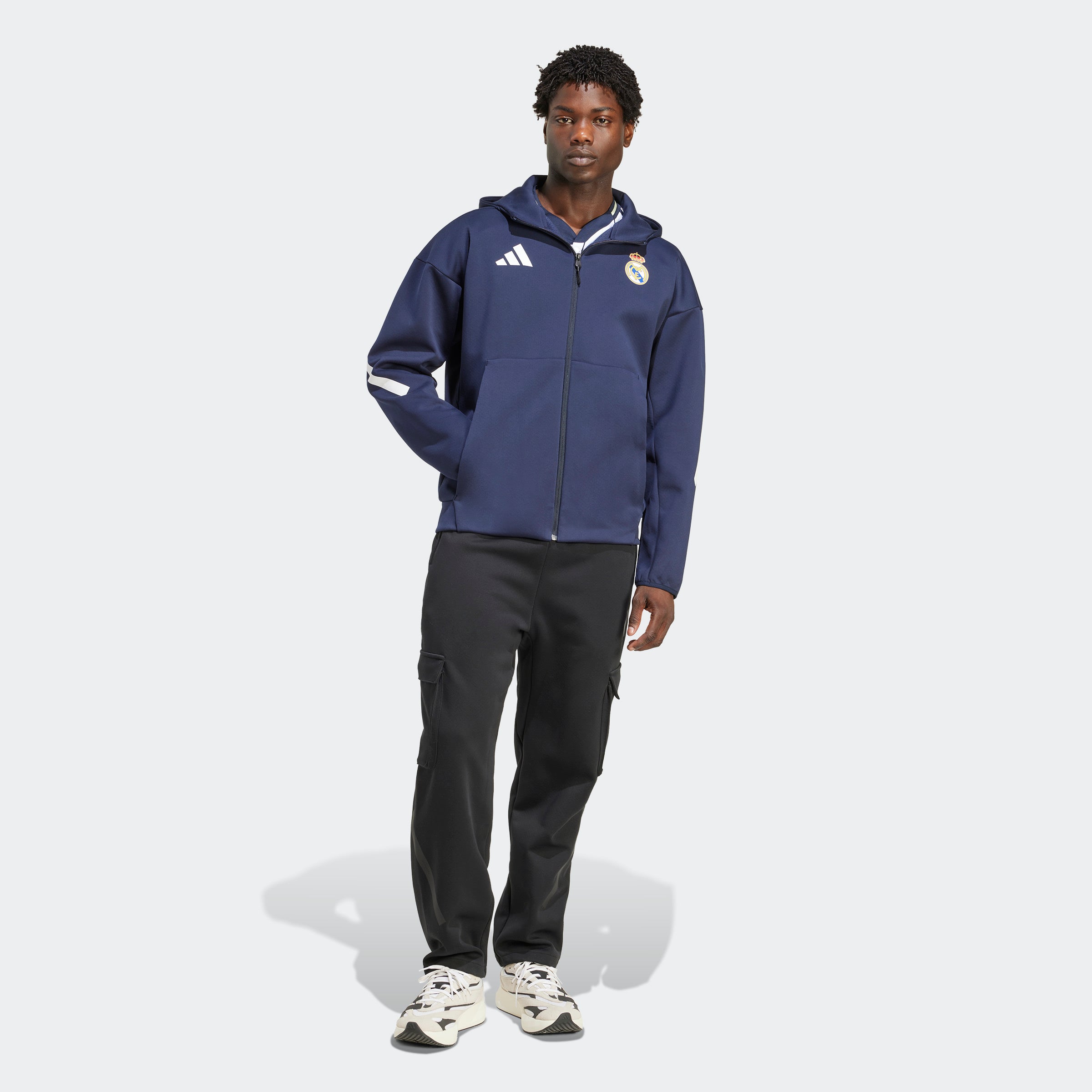 adidas Real Madrid ウェア Mサイズ ADIDAS REAL MADRID ANTHEM HOODIE JACKET 25/26 MENS – Poobie Naidoo's