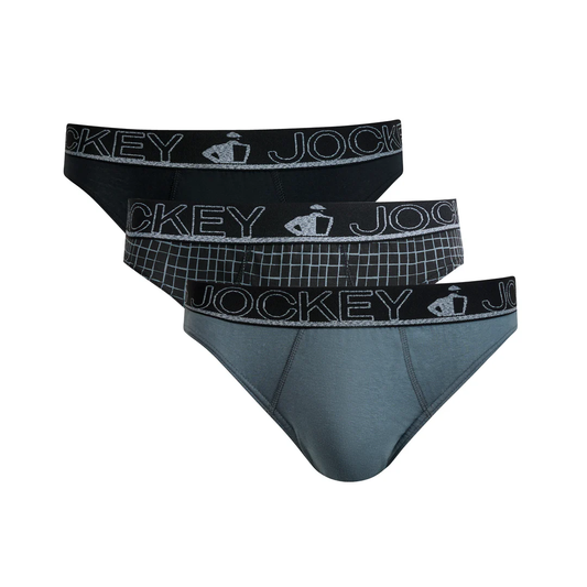 JOCKEY 3 PACK BRIEF PRINTED UNDERWEAR MENS