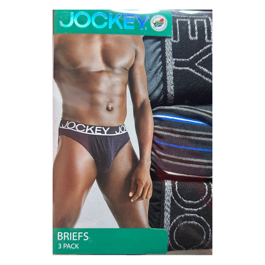 JOCKEY 3 PACK BRIEF STRIPE UNDERWEAR MENS