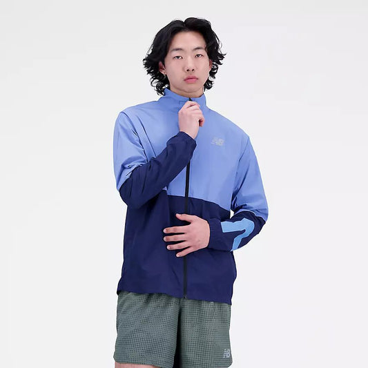 NEW BALANCE GRAPHIC IMPACT RUN PACKABLE JACKET MENS
