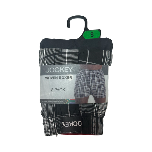 JOCKEY 2 PACK CLASSIC WOVEN BOXER UNDERWEAR MENS