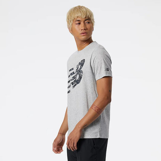 NEW BALANCE GRAPHIC HEATHERTECH SHORT SLEEVE TEE MENS