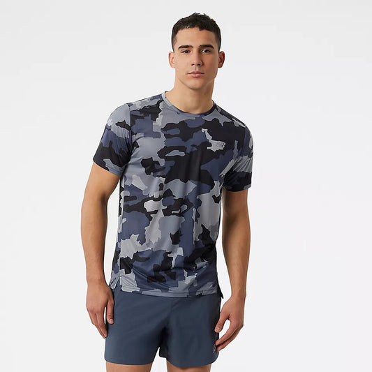 NEW BALANCE ACCELERATE PRINTED SHORT SLEEVE TEE MENS