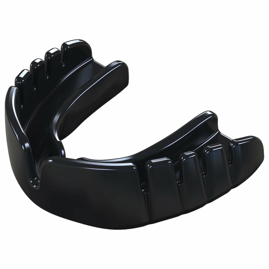 OPRO SNAP FIT MOUTHGUARD BLACK SENIOR