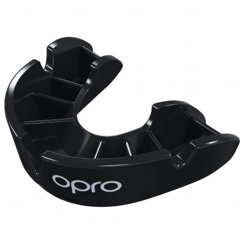 OPRO BRONZE MOUTHGUARD BLACK SENIOR