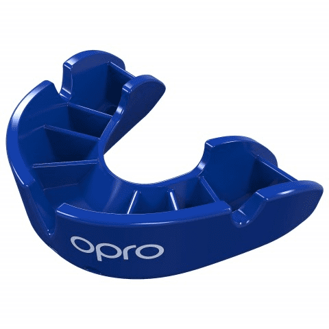 OPRO BRONZE MOUTHGUARD BLUE SENIOR