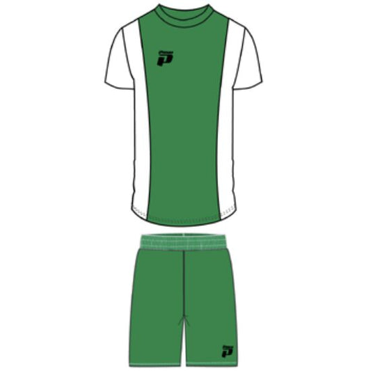 PRIMO CAMP NOU FULL SOCCER KIT PRINTED NUMBERS EMERALD / WHITE
