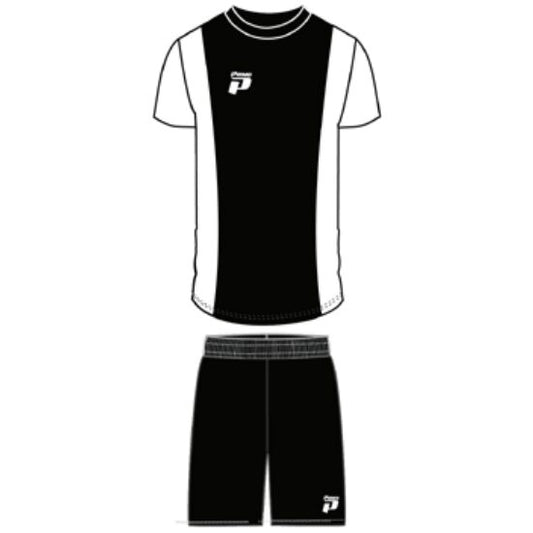 PRIMO CAMP NOU FULL SOCCER KIT PRINTED NUMBERS BLACK / WHITE