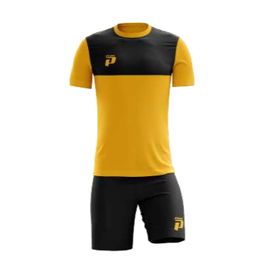 PRIMO ROMA 25 FULL SOCCER KIT GOLD / BLACK