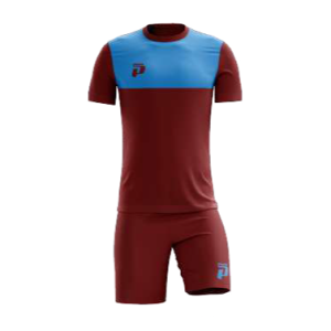 PRIMO ROMA 25 FULL SOCCER KIT MAROON / SKY