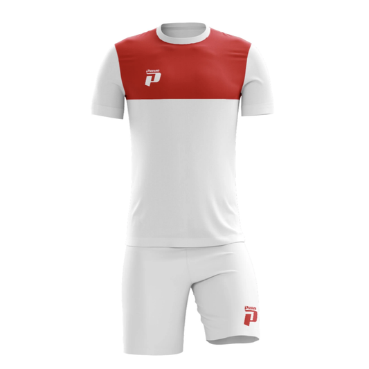 PRIMO ROMA 25 FULL SOCCER KIT WHITE / RED