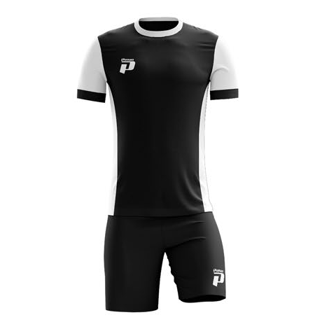 PRIMO MILAN FULL SOCCER KIT BLACK / WHITE