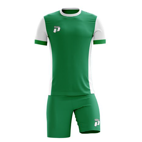 PRIMO MILAN FULL SOCCER KIT EMERALD / WHITE