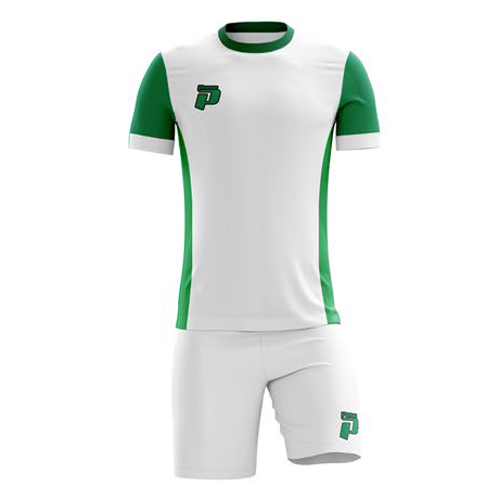 PRIMO MILAN FULL SOCCER KIT WHITE / EMERALD