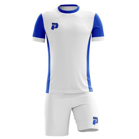 PRIMO MILAN FULL SOCCER KIT WHITE / ROYAL