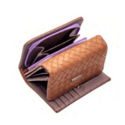 BOSSI WEAVE LADIES MED TRIFOLD WALL WALLET