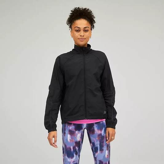 NEW BALANCE PRINTED IMPACT RUN PACKABLE JACKET LADIES