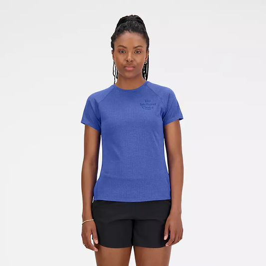 NEW BALANCE PRINTED IMPACT SHORT SLEEVE TEE LADIES